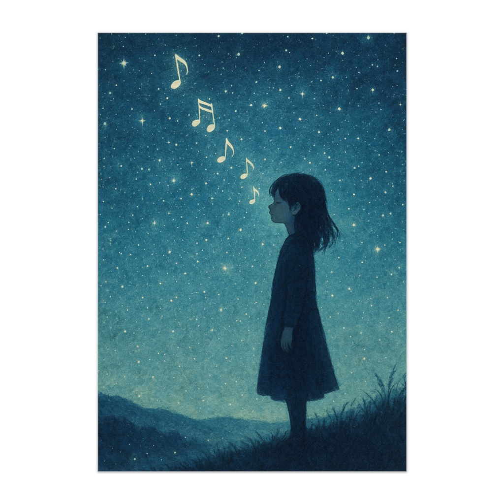 星の音を聴く少女　ファンタジーポスター