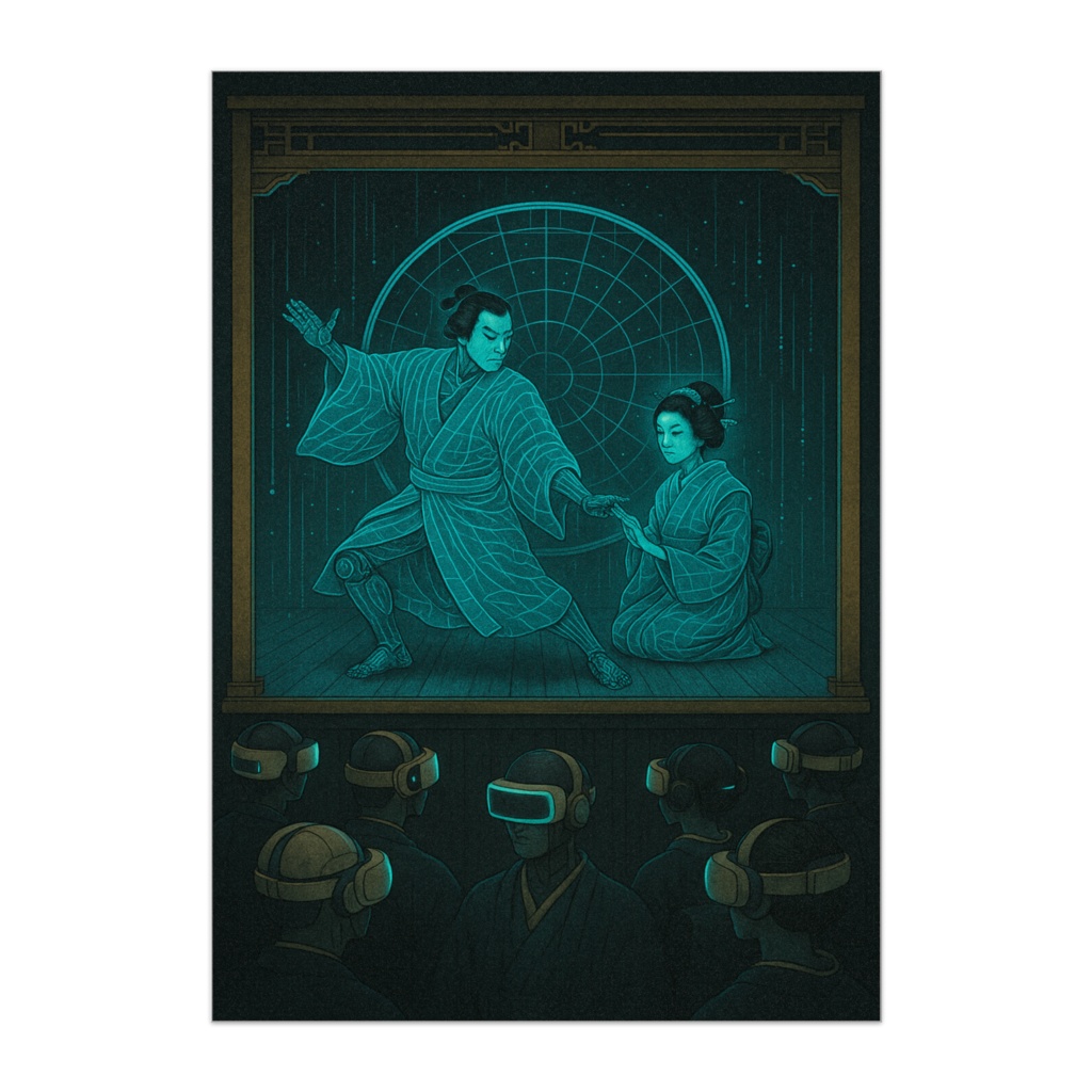 未来浮世絵・仮想芝居絵巻　VR歌舞伎ポスター