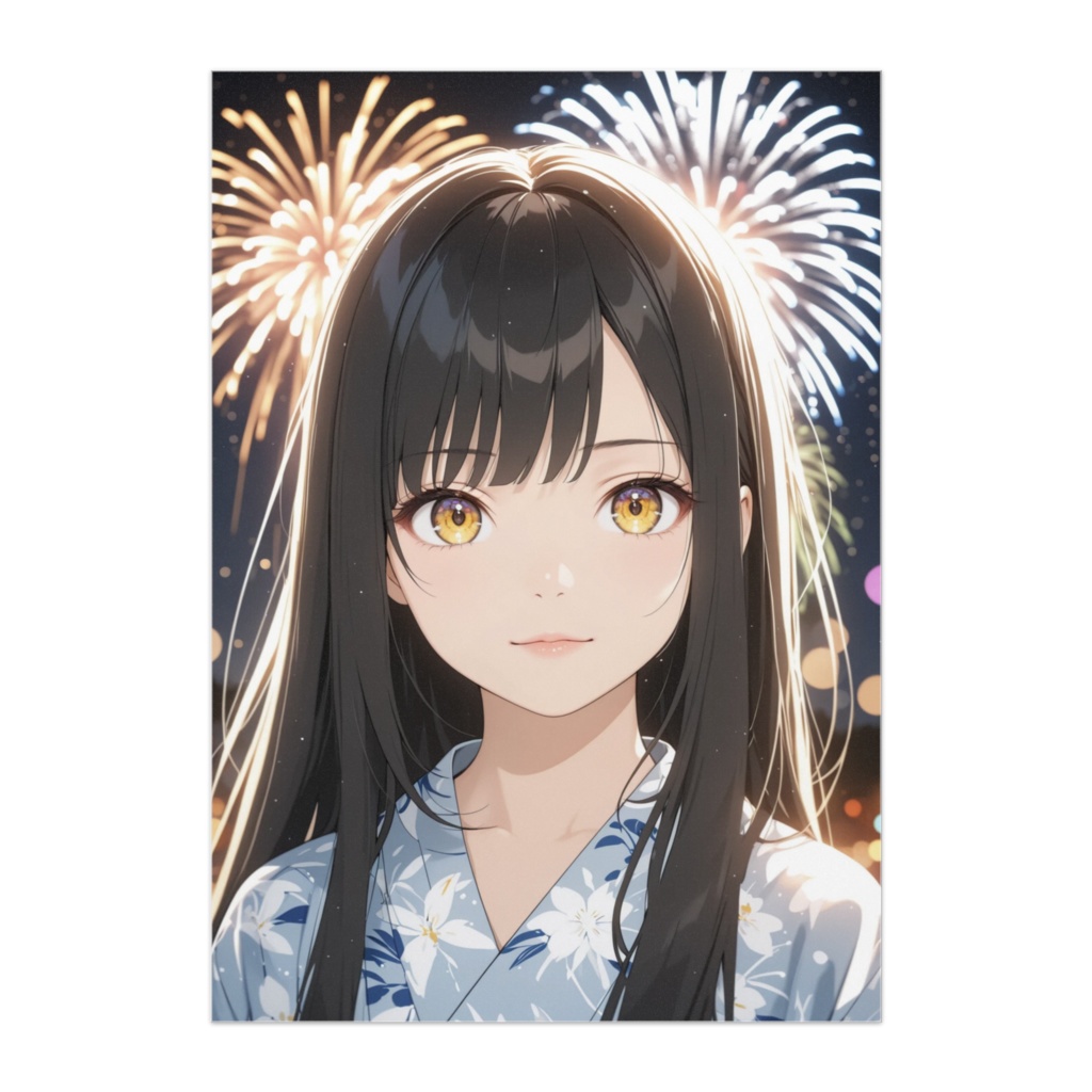 花火に照らされて 夏の記憶ポスター