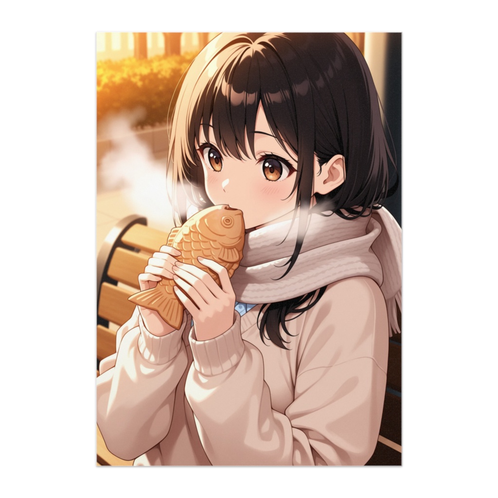 たい焼きと冬の午後