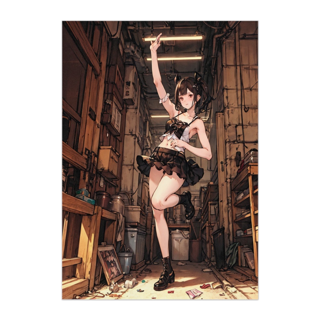 裏路地ステージの黒猫アイドル 