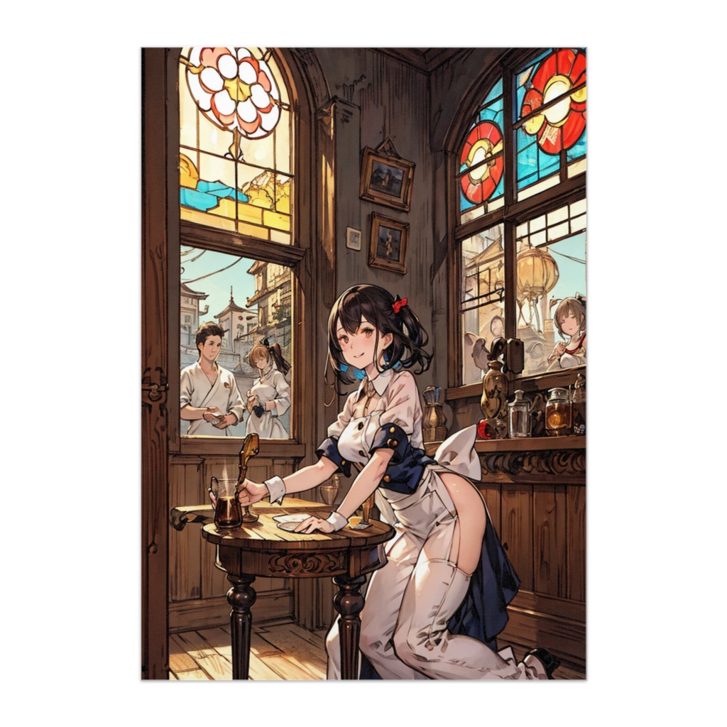 ヴィンテージカフェのメイドさん 