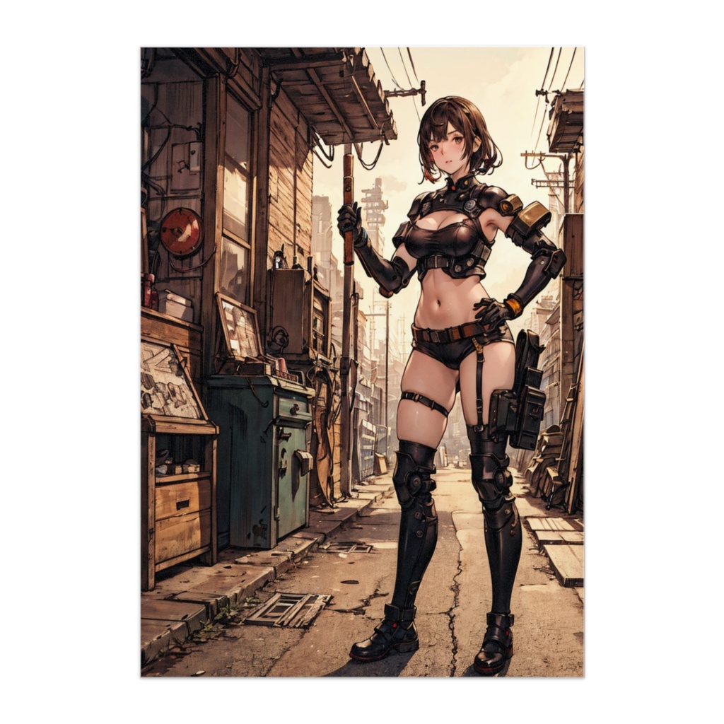 路地裏のサイバーガーディアン