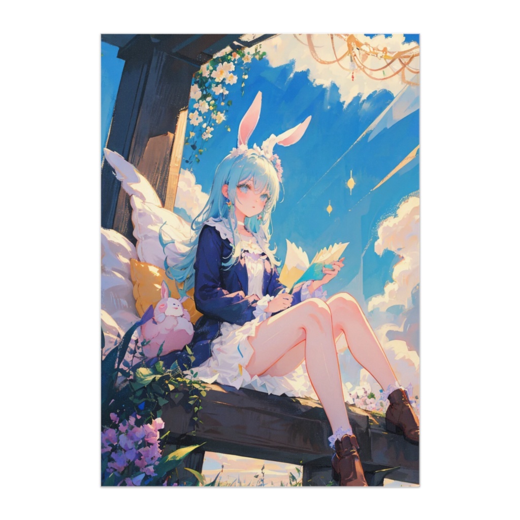 うさ耳少女の晴れた午後