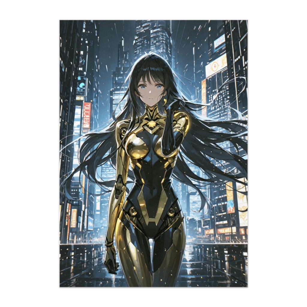 黄金のサイボーグ美女
