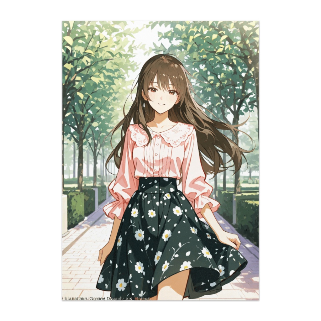 花咲く並木道