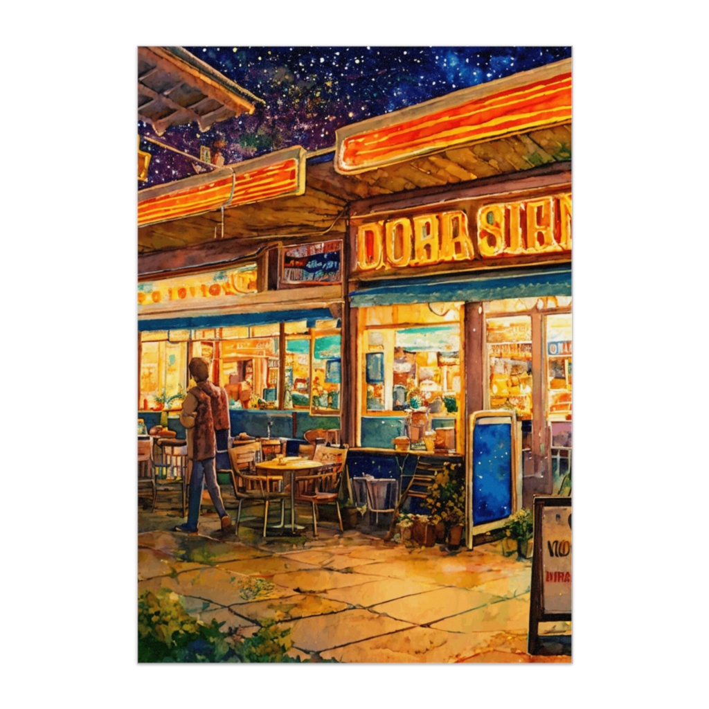 星空のアメリカンダイナー