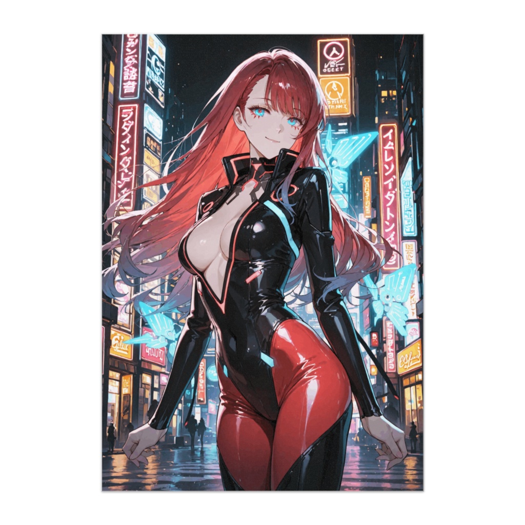 サイバーパンク美女ポスター  