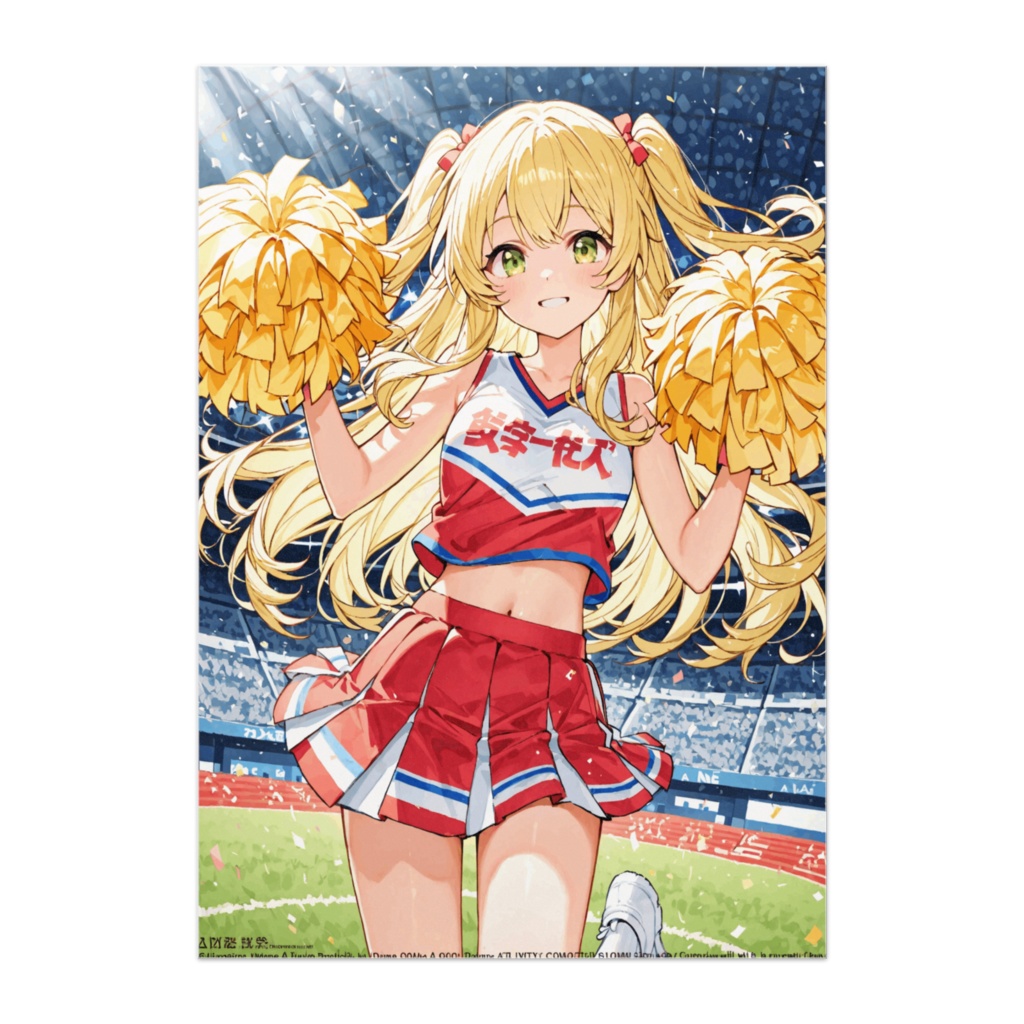 元気いっぱいのチアガール