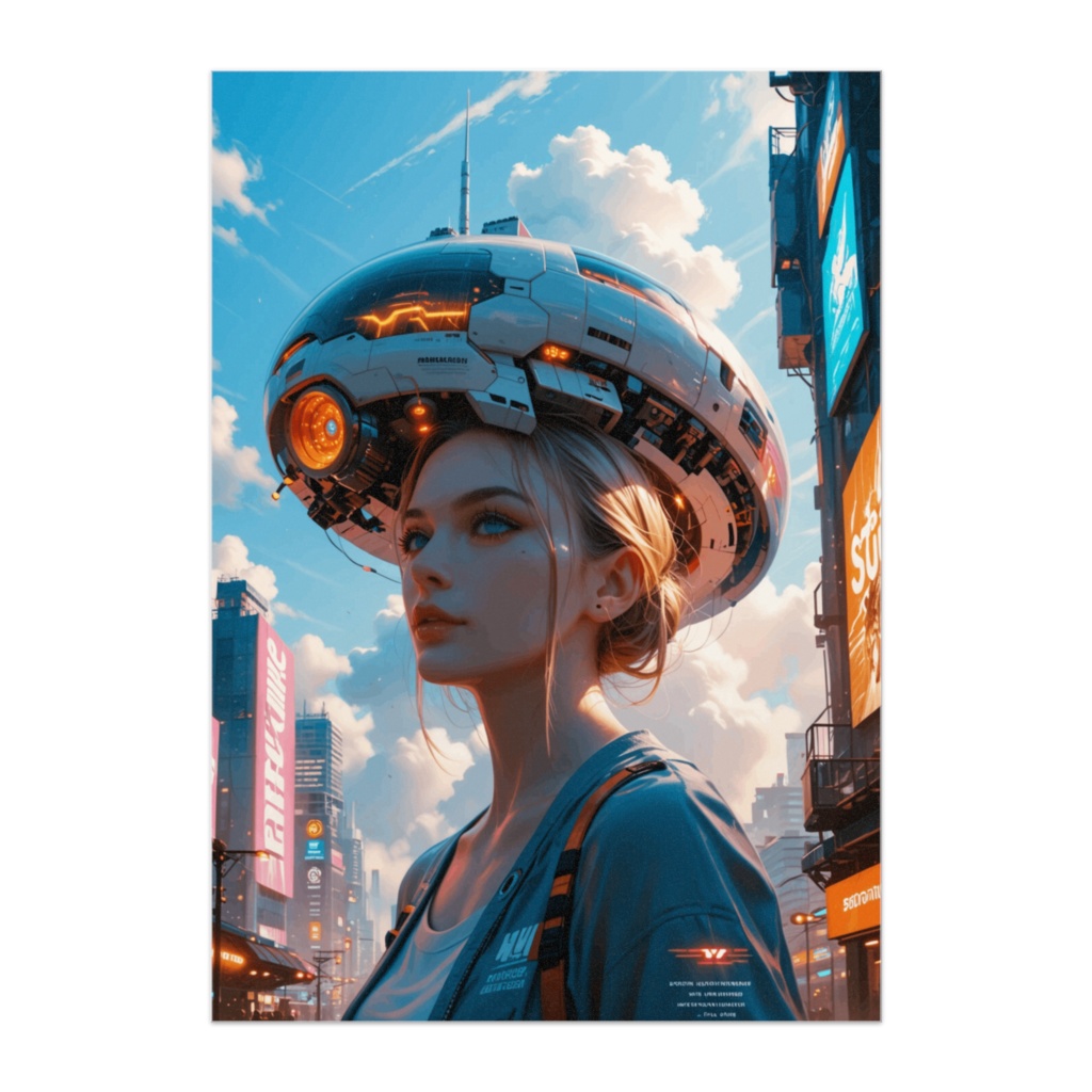 宇宙船ヘッドギアの美女