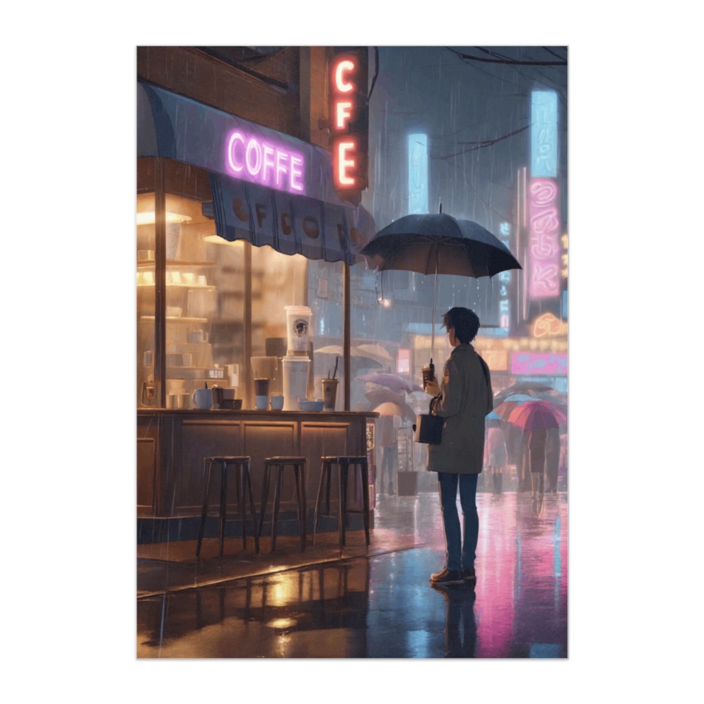 Coffee Stand in the Rain