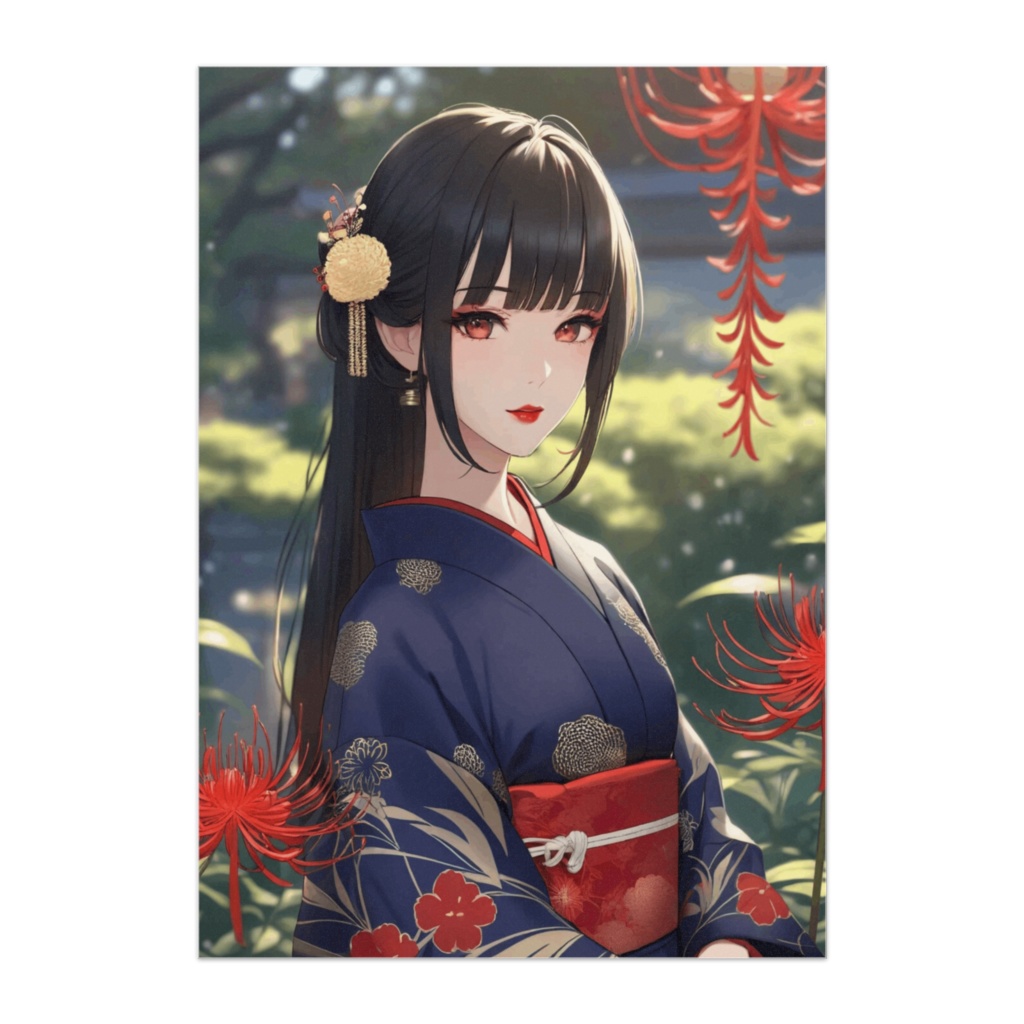 青き日和と彼岸花