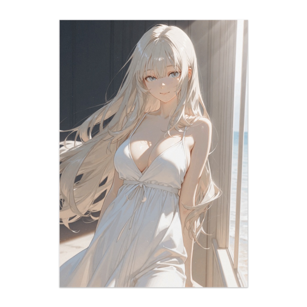 光と風の白ドレス