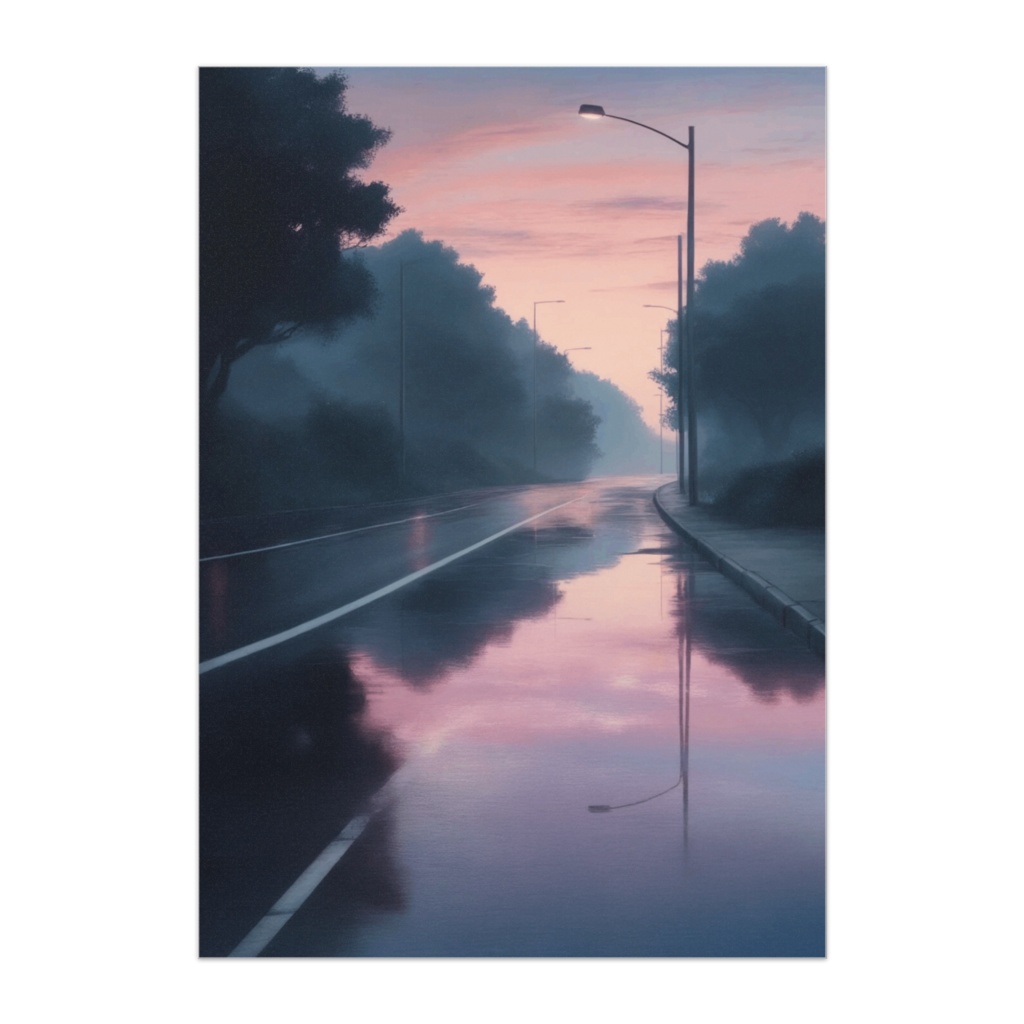 記憶の旅路 － 夜明けの道路 －