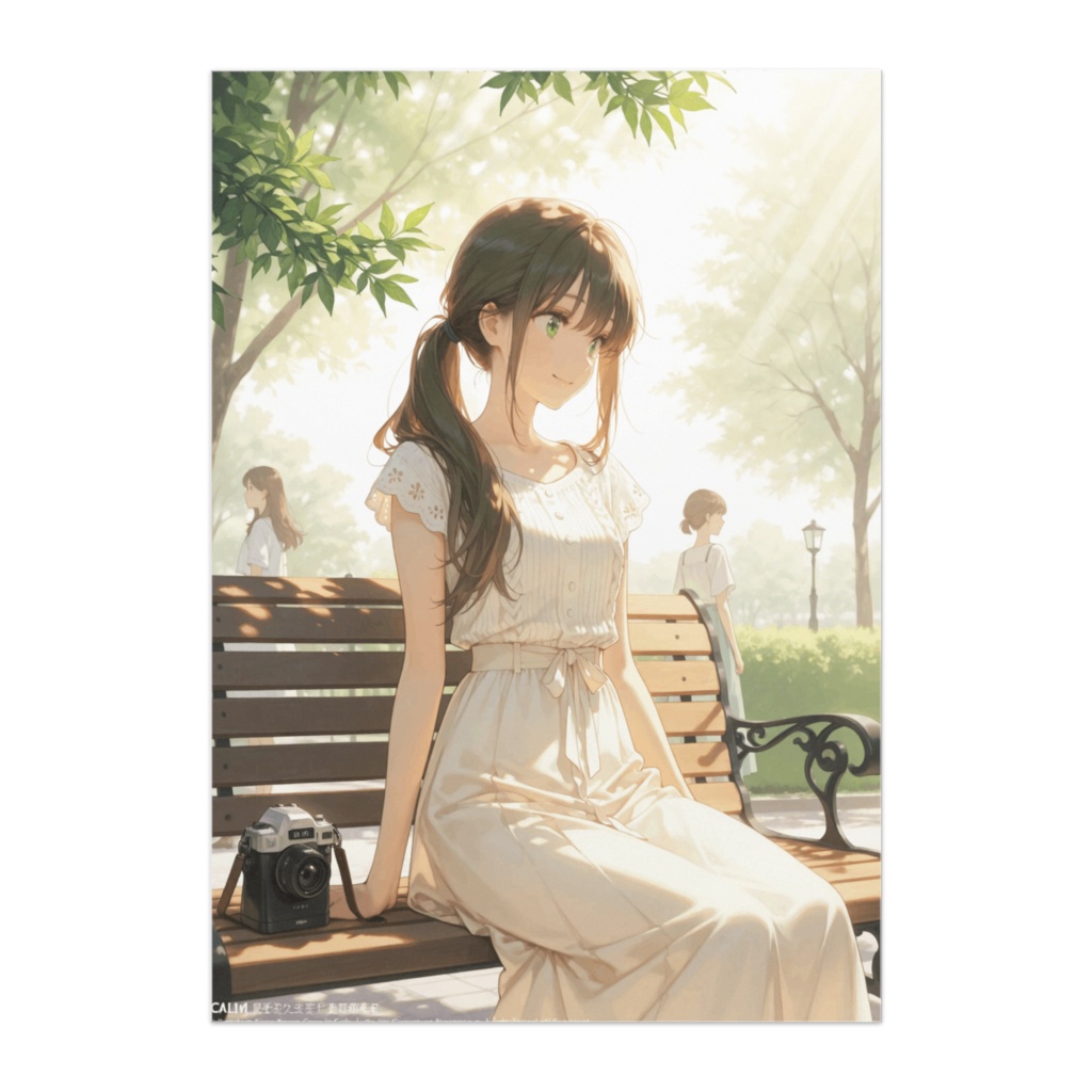 初夏のベンチで