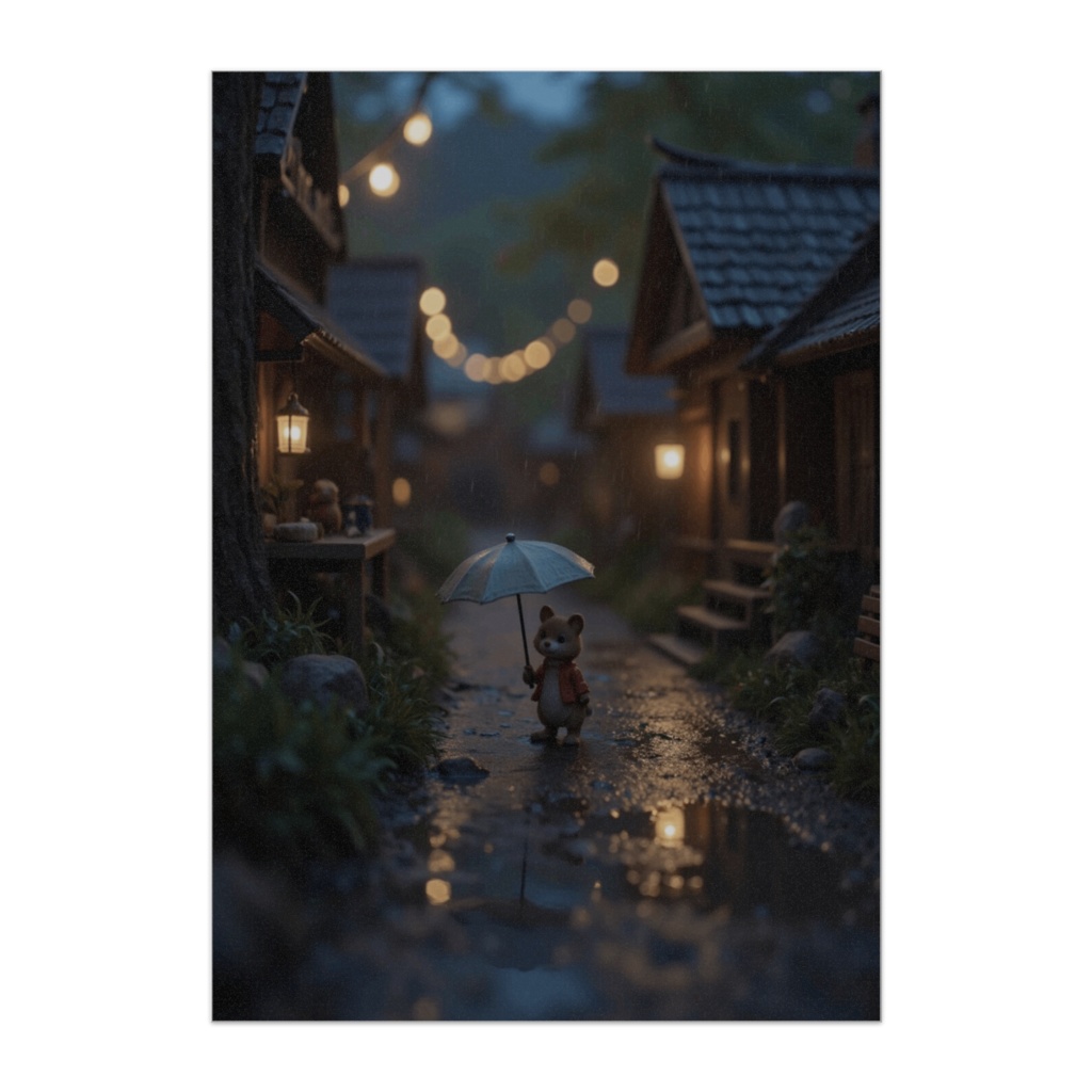 小さな動物王国 ― 雨の小径