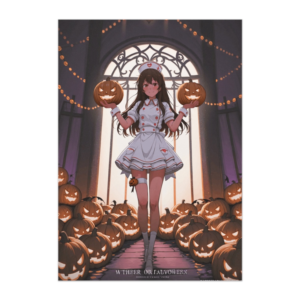 ハロウィンナースの微笑み