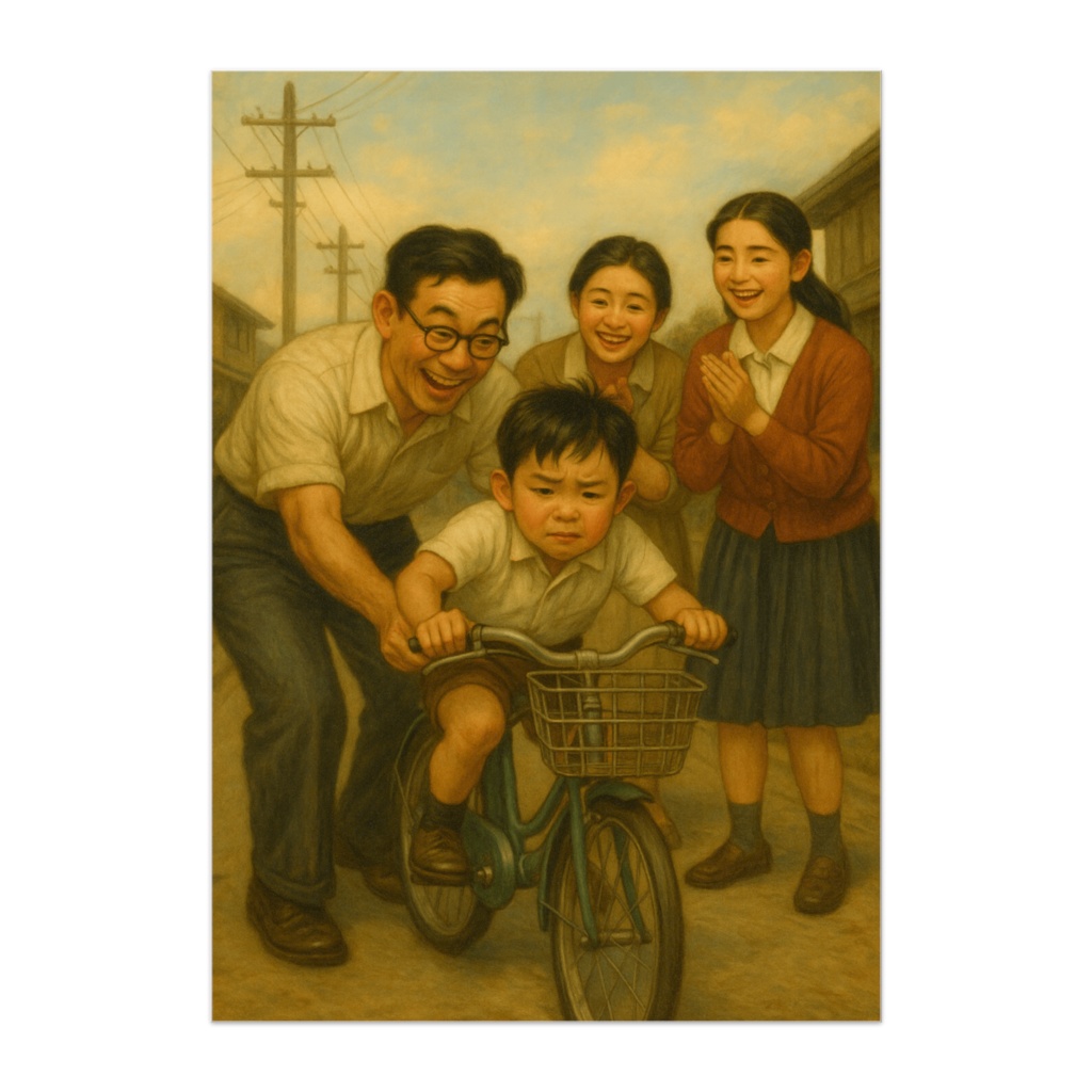 初めての自転車練習