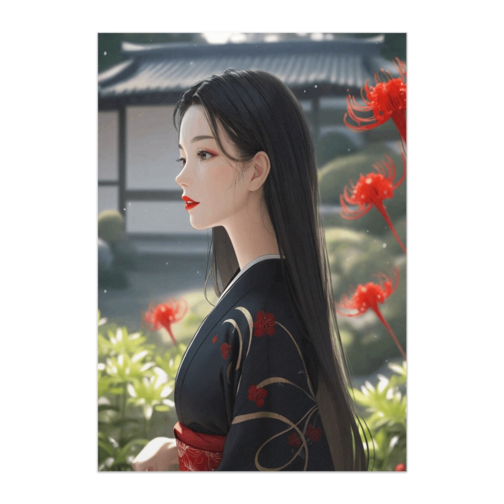 彼岸花の庭にて