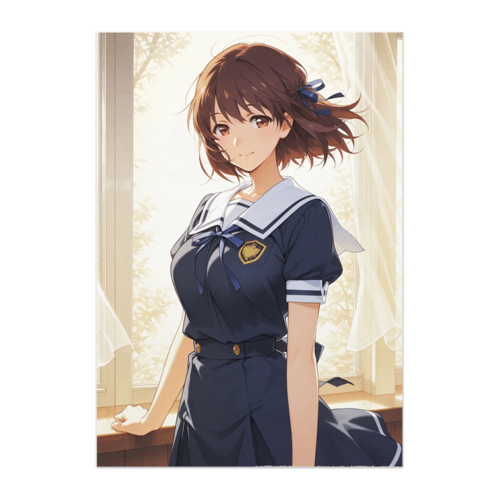 放課後の青い光