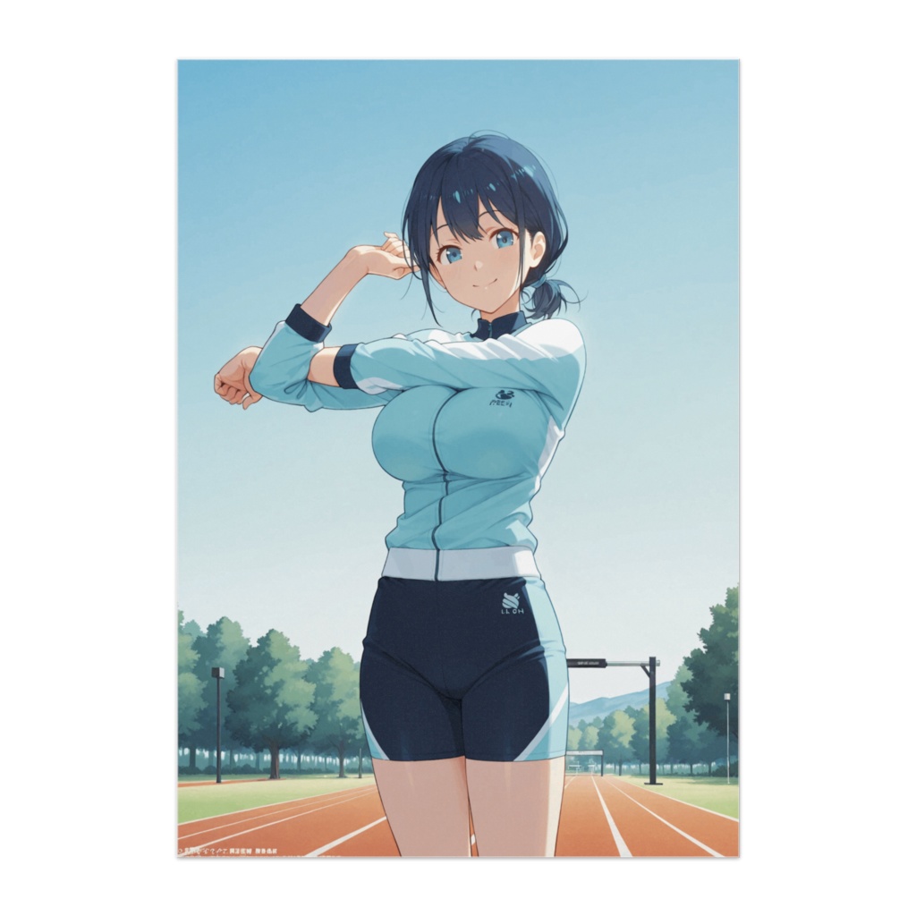 ストレッチブルー ― 青空の下で