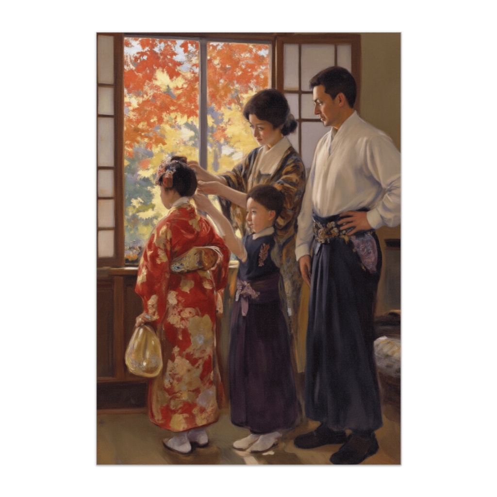 七五三 ― 朝の支度