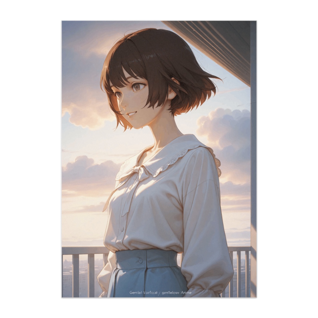 やわらかな夕空のほとり