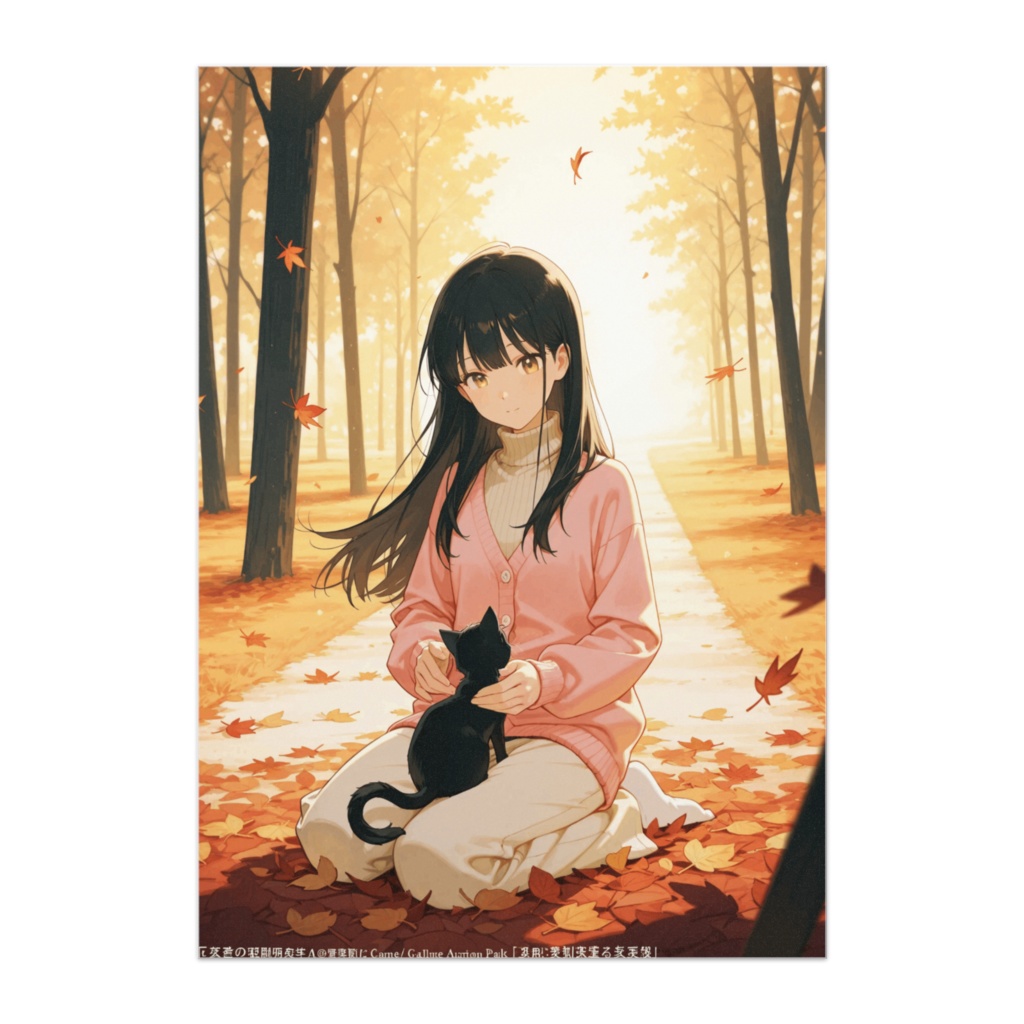 秋の午後、ひとりと一匹