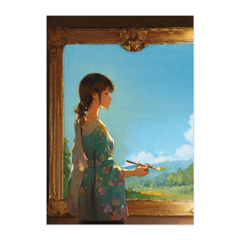 青の朝を描くひと