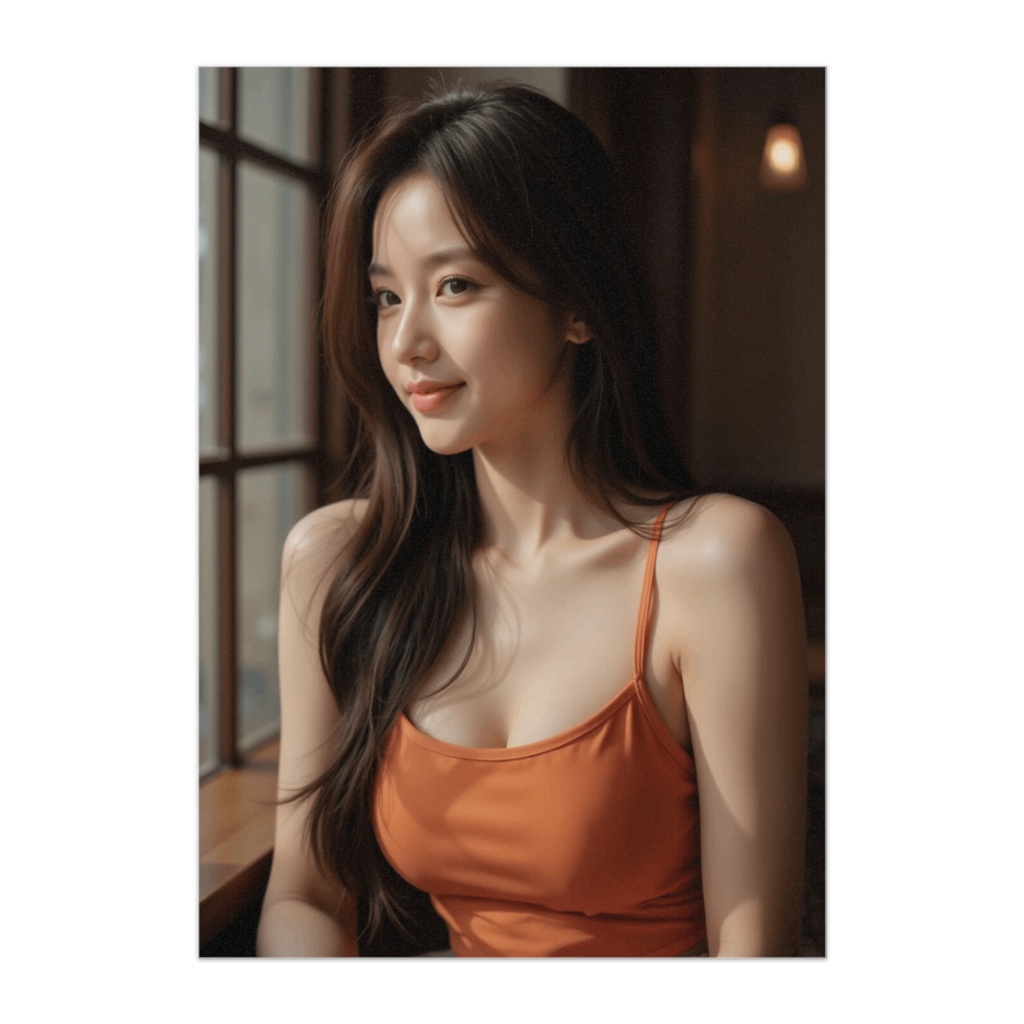 午後の光 ― オレンジポートレート