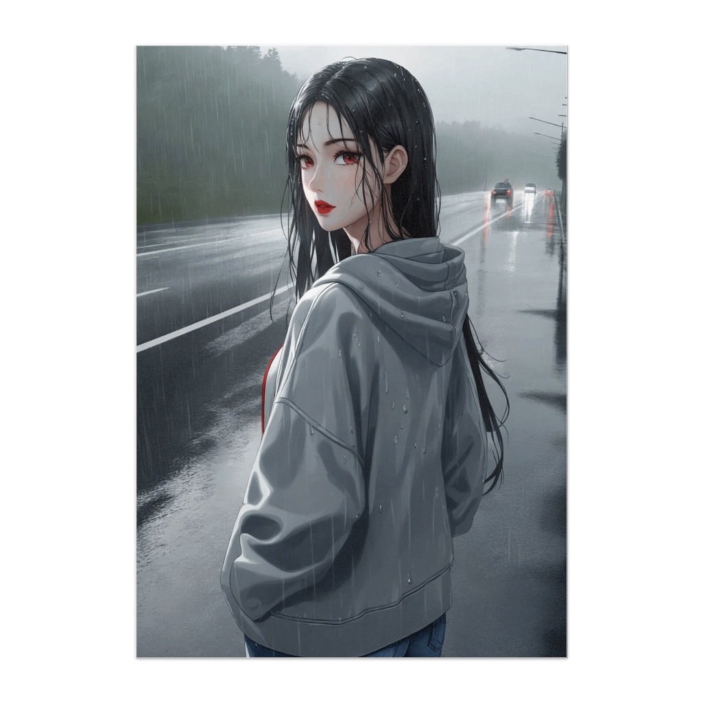 雨上がりの道 ― Rainy Road