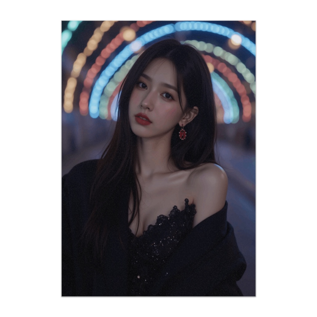 Radiant Night ― 虹色の夜に佇む彼女