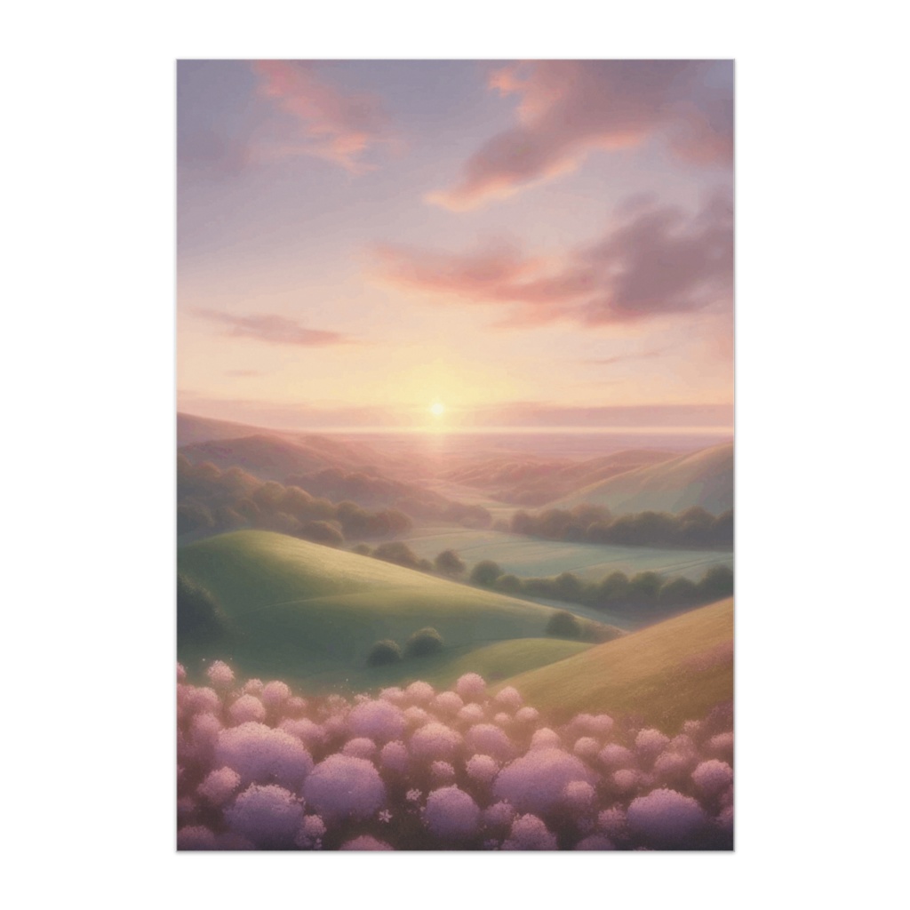 夢の丘の朝焼け ― Pastel Paradise