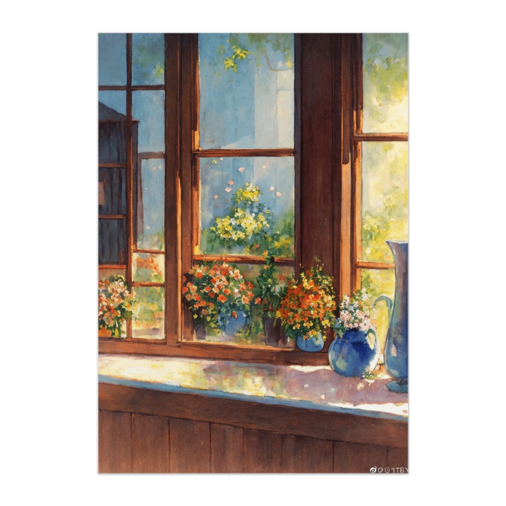 花の窓辺 ― やさしい朝の色彩