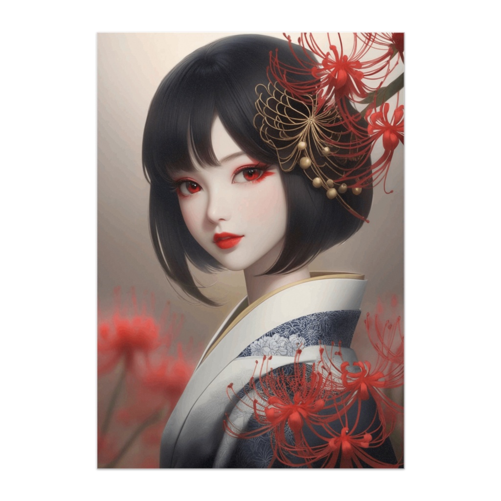 蝶華の夜明け ― 金飾の和人形