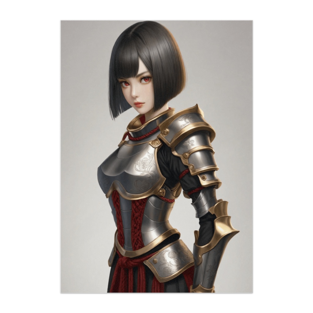 紅薔薇の戦刃 ― 鎧に咲く静なる決意