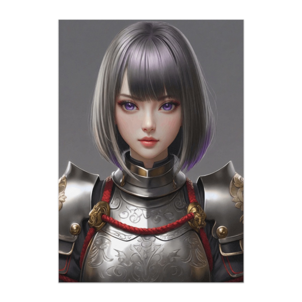 月影の紫紋騎士 ― 静寂に佇む少女