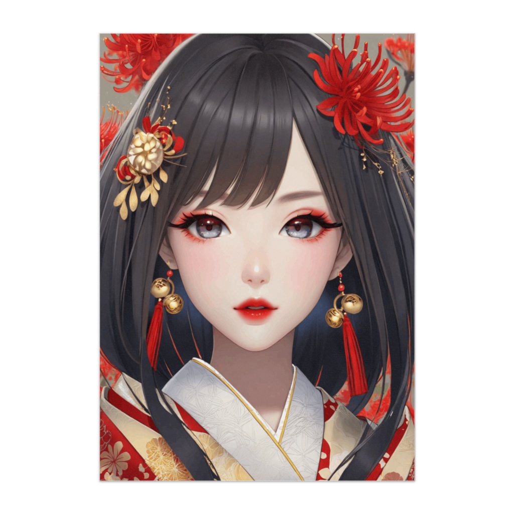 紅華の恋語り ― 彼岸花に舞う和の乙女