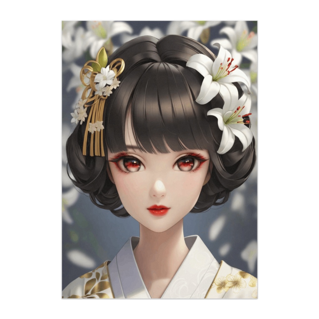 百合咲く光 ― 白き華の微笑み