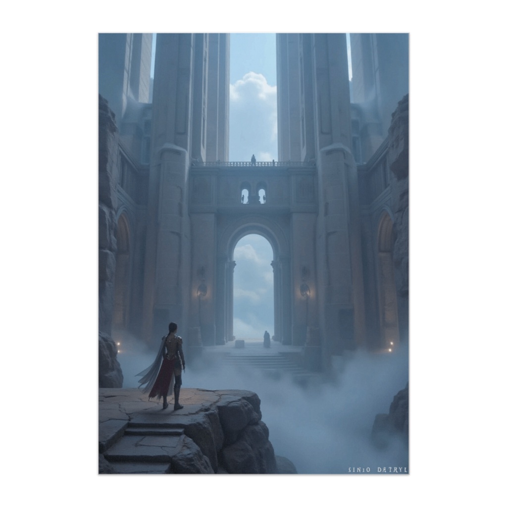 霧の神殿回廊 ― 静寂の対峙