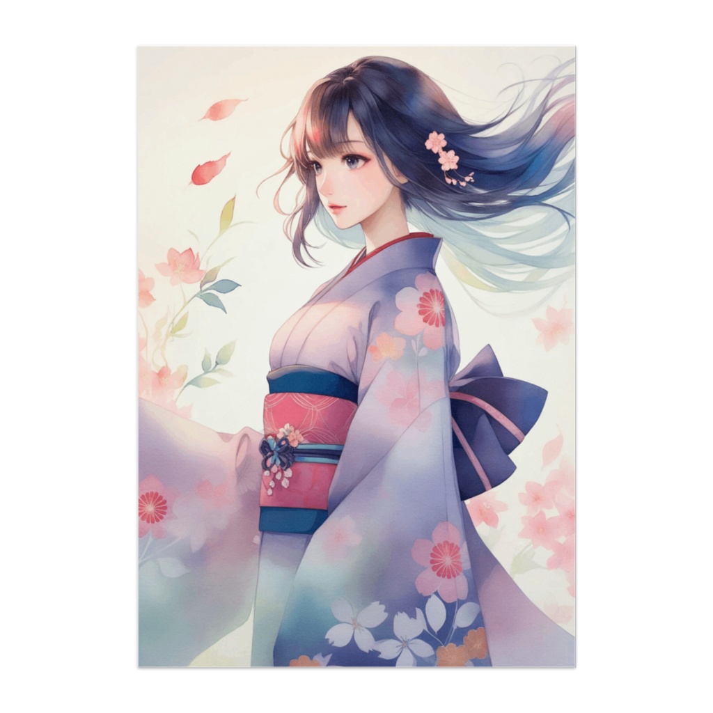 風花に揺れる蒼の乙女