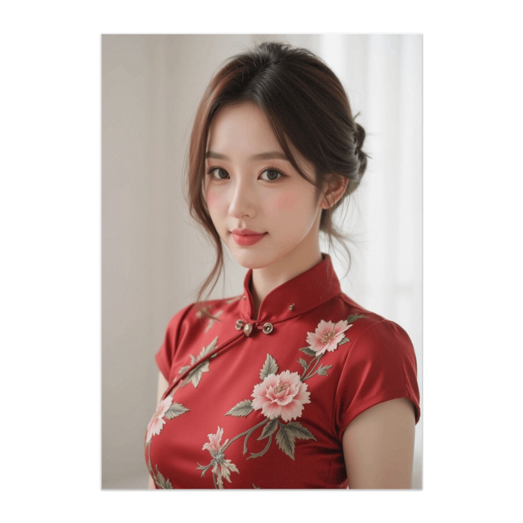 紅花のチャイナエレガンス