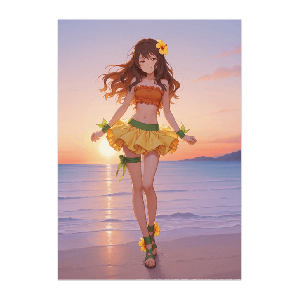 サンセット・イエローのフラダンサー