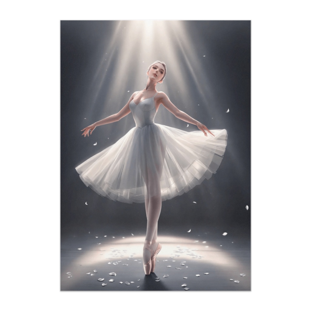 祈りの光に包まれるバレリーナ