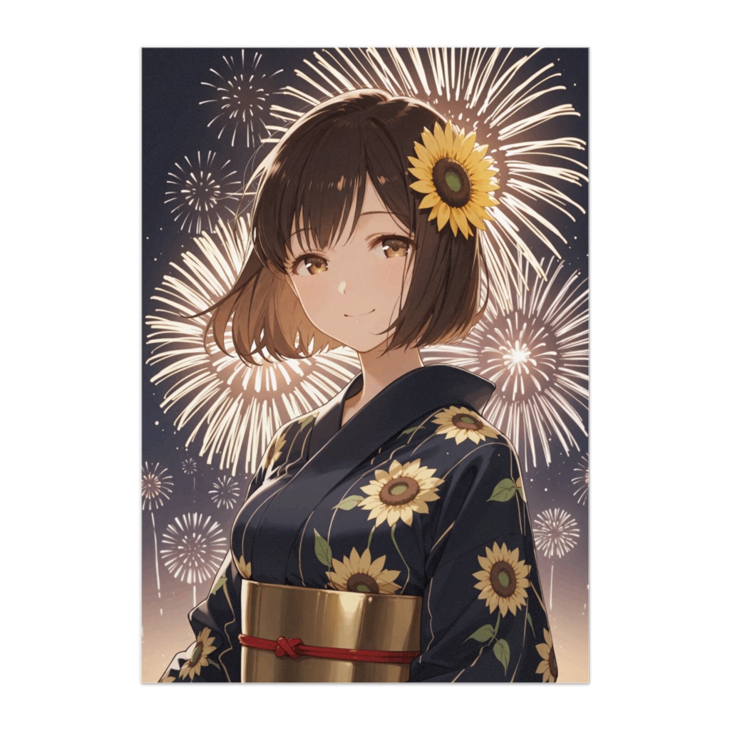 向日葵が照らす夏のきらめき