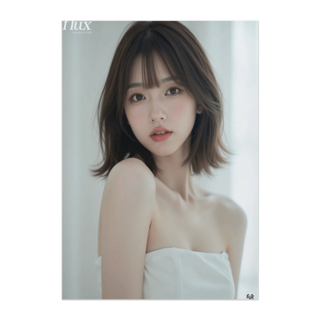 白い光に包まれた透明感ポートレート