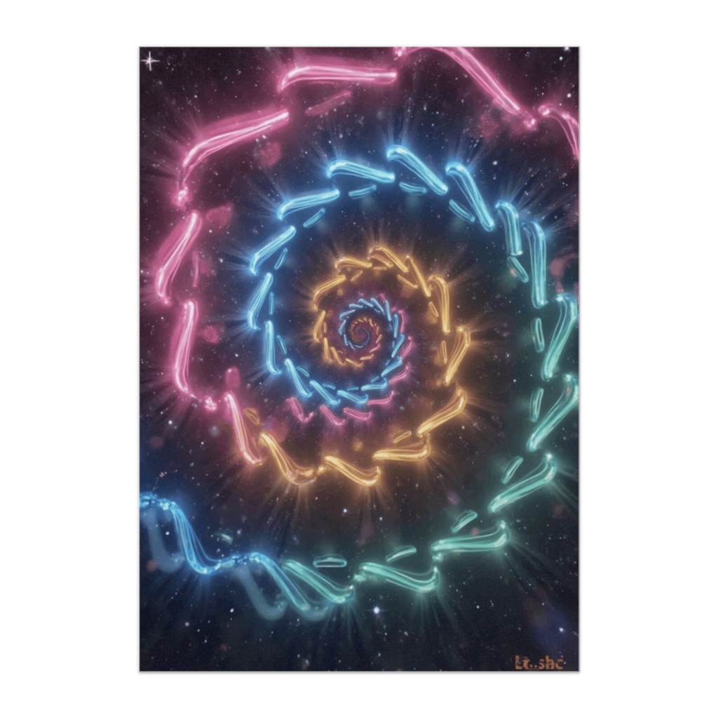 ネオン・スパイラルのサイケデリックアート