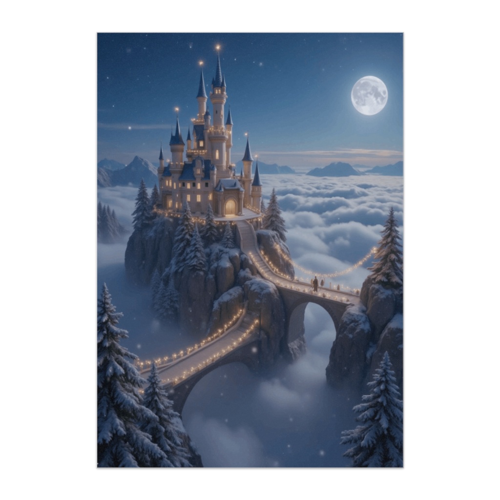 雲海のクリスマスキャッスル・ムーンライト