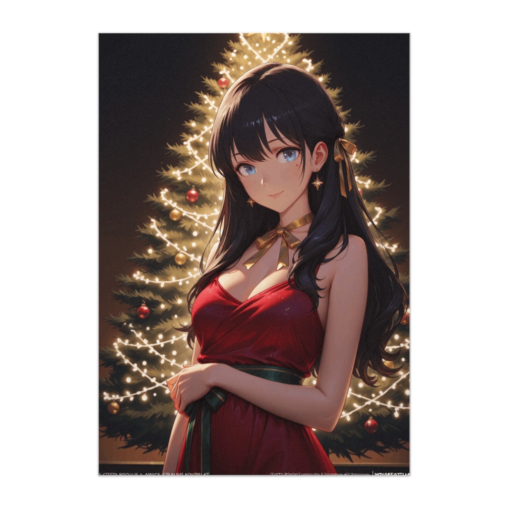 クリスマス・レッドドレスの輝き