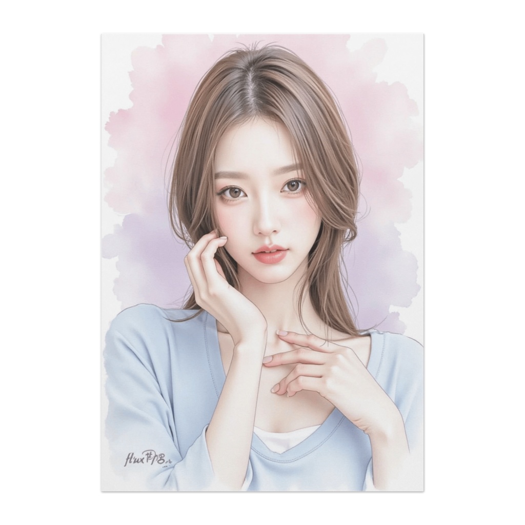 ささやかな仕草 ― Pastel Touch Portrait